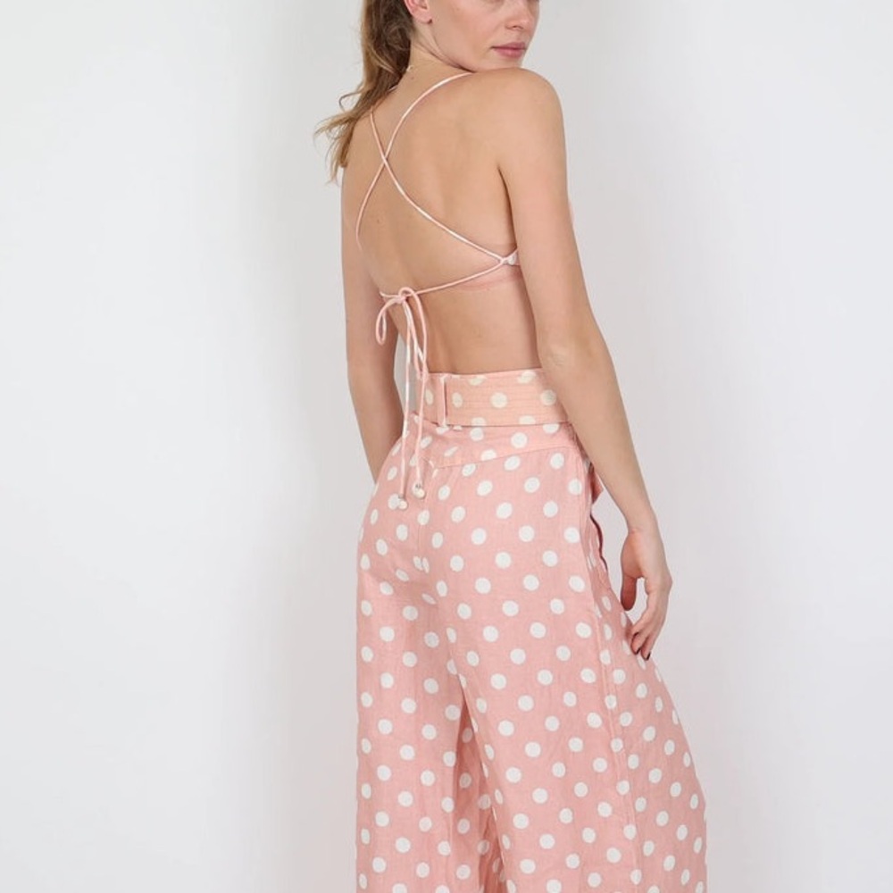 NWT Zimmermann Linen Corsage Tie Top - Picture 4 of 11
